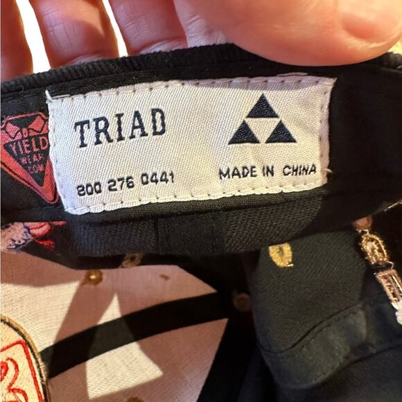 Dodge Rodeo Black Hat with Brown Suede Bill Flag and Dodge Rodeo Logos Snapback - Picture 5 of 6